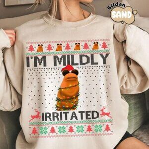 I’m Mildly Irritated Marcus the Worm Sweatshirt, Ugly Christmas Sweatshirt